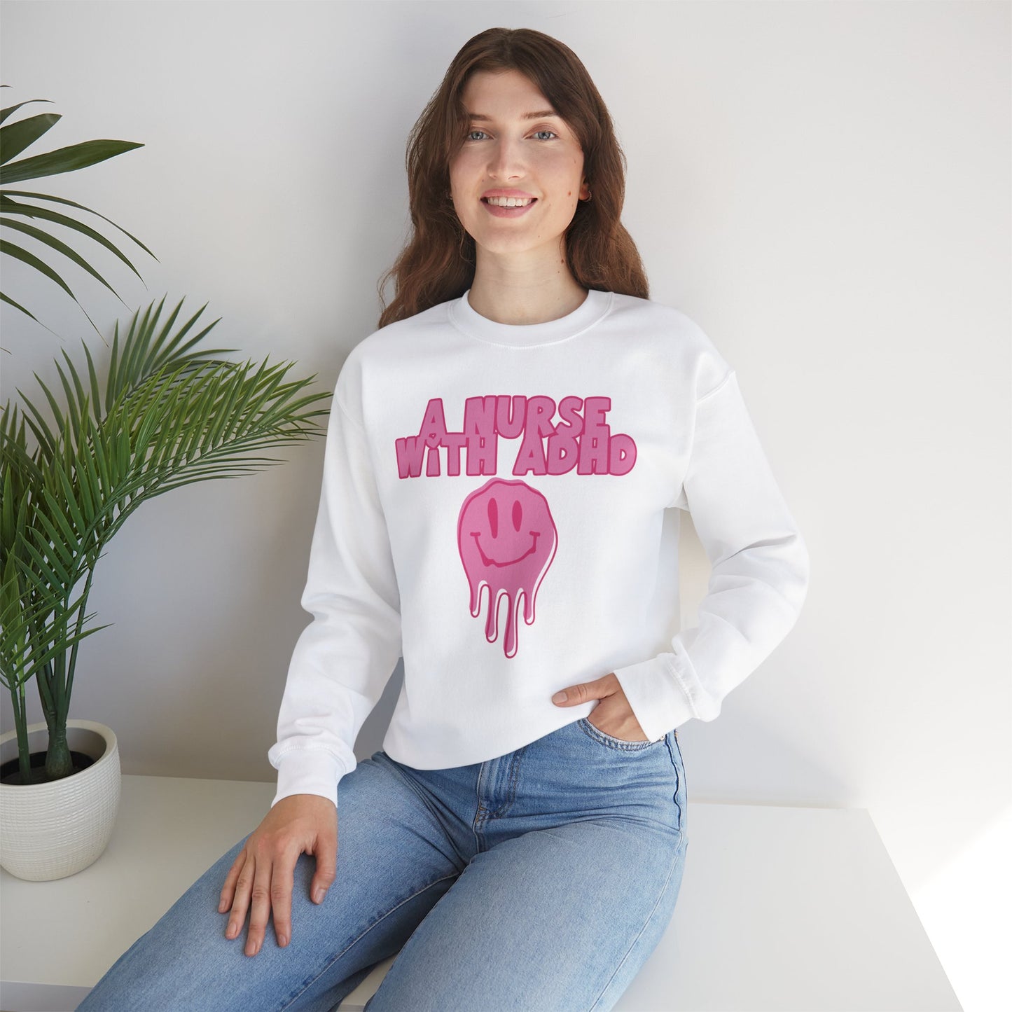 A Nurse with ADHD Crewneck